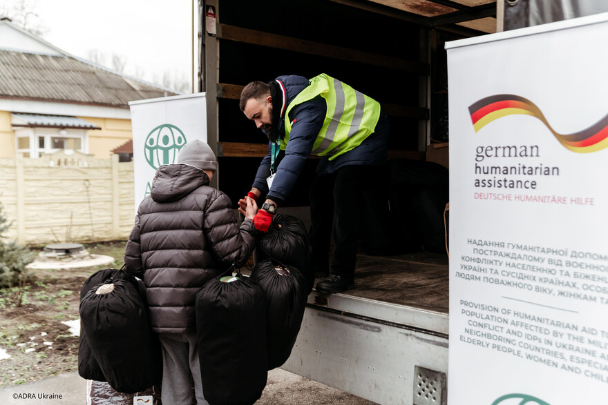 Winterhilfe durch die Bündnisorganisation ADRA in der Ukraine Winterhilfe durch die Bündnisorganisation ADRA in der Ukraine