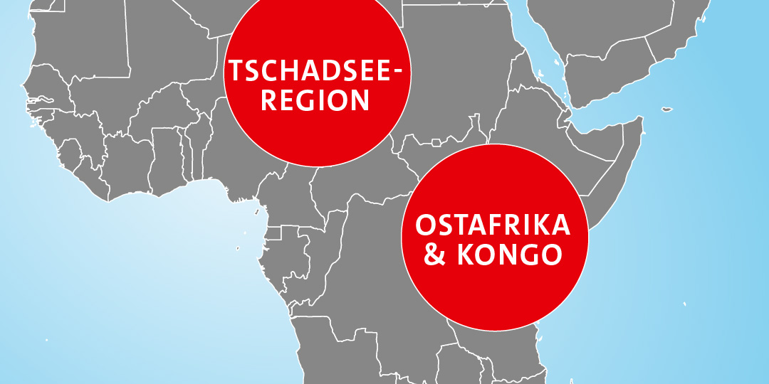 Einsatzfallkarte Hunger in Afrika